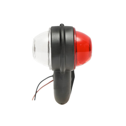 Set of LED side marker lights 24V red-white hard PVC