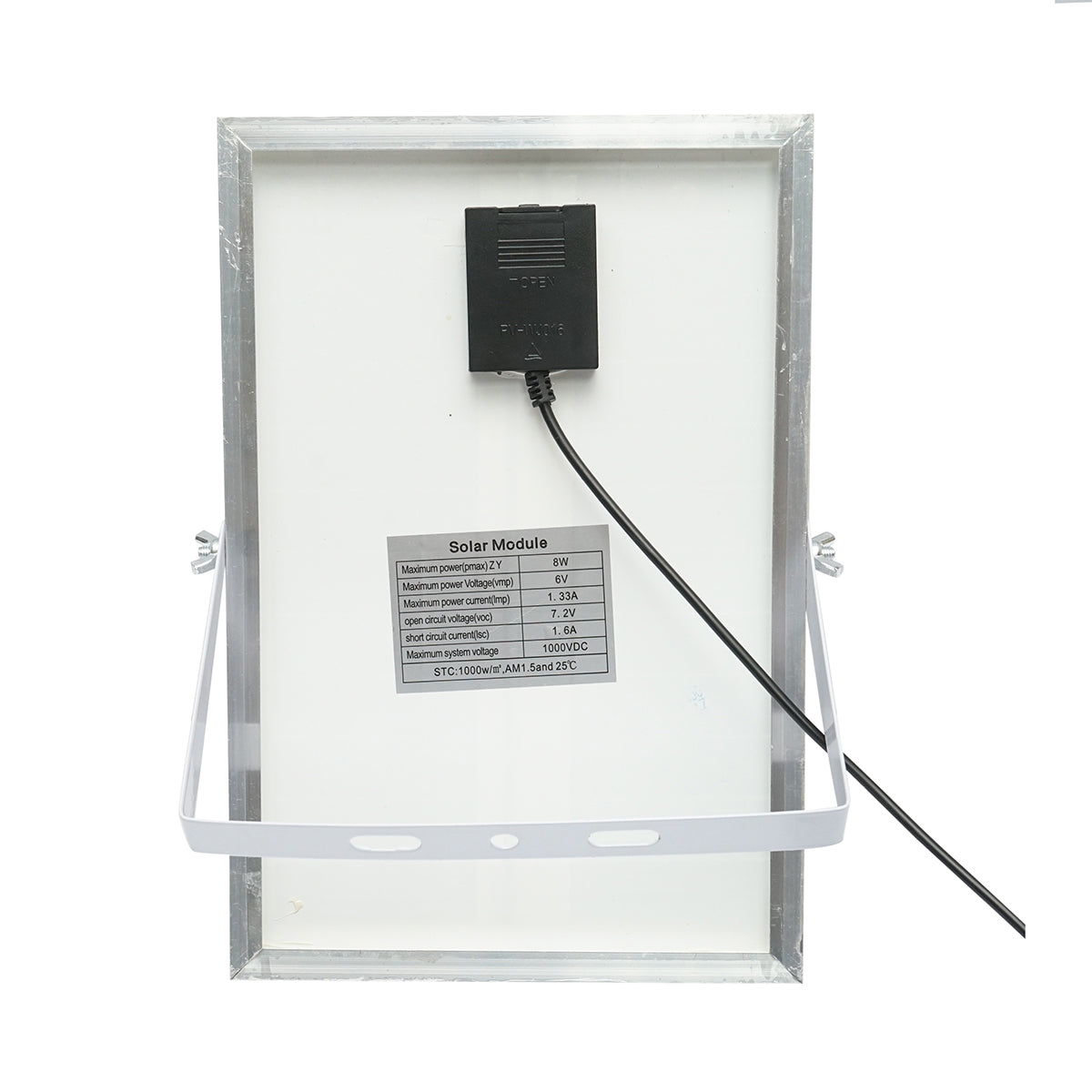 100W LED projector with 8W solar panel, 5000mAh battery, and remote control IP66 Breckner Germany