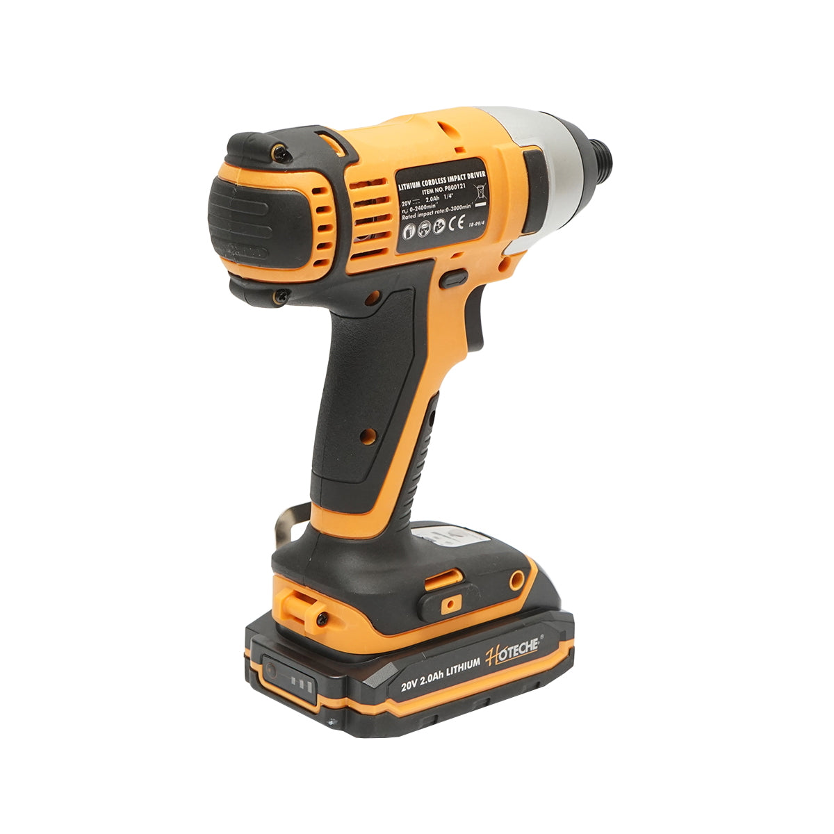 1/4 impact screwdriver 20V 180Nm, fast charging battery 2x2.0Ah Hoteche