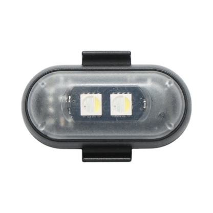 Set of 10 RGB strobe LED lights with remote control, 10 modes, 8 colors, 110mAh lithium battery rechargeable via USB-C, IP65