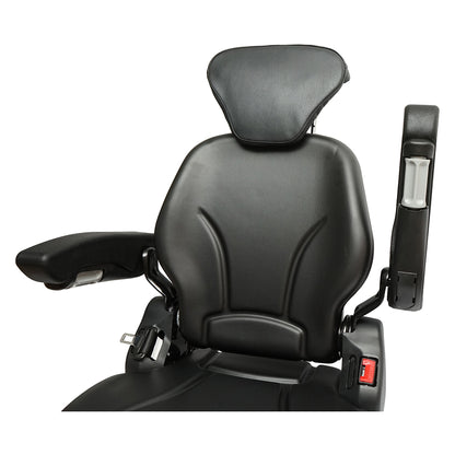 Universal adjustable seat for tractor with seat belt and armrests 610x390mm