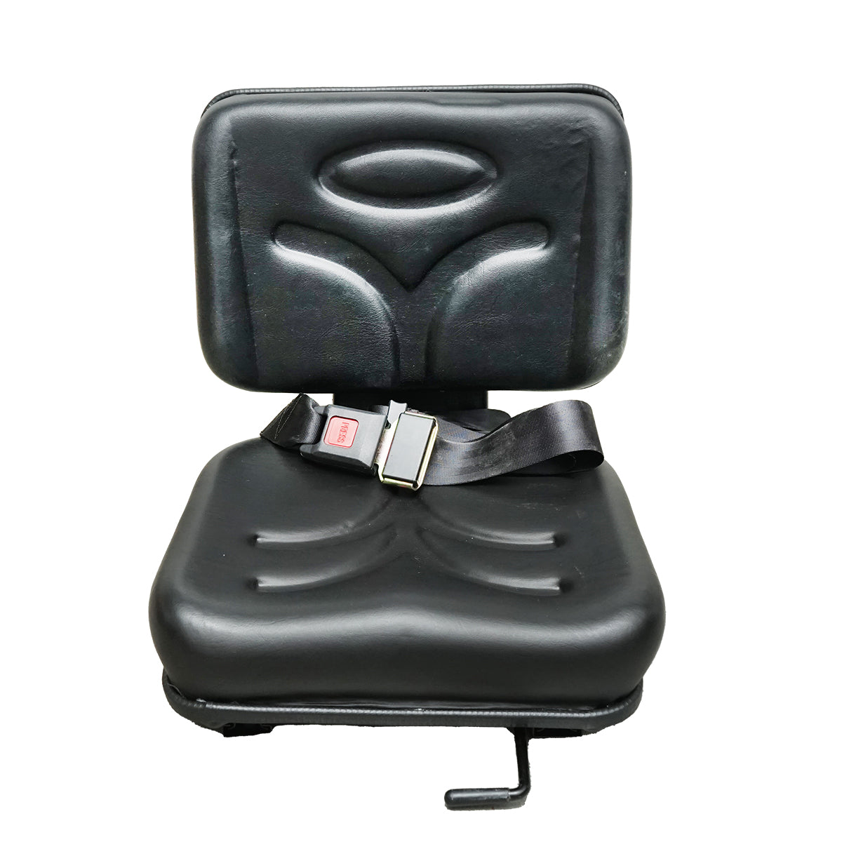 Universal seat with belt for agricultural or industrial machines, forklift