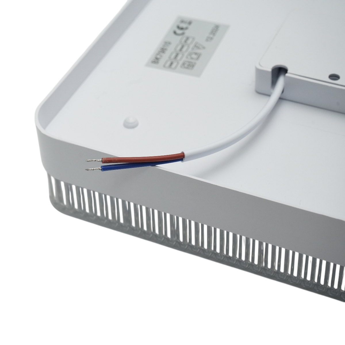 LED ceiling light 24W, 220V, cool light 6500K, square body 180x180x40mm IP20
