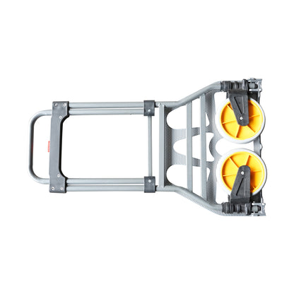 Foldable aluminum stroller with wheels, load capacity 100Kg