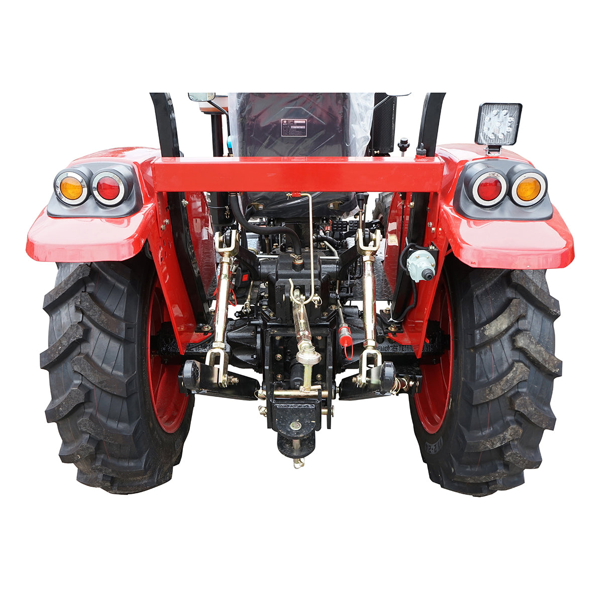 Tractor 35HP 4x4, red with a semi-cabin series 354