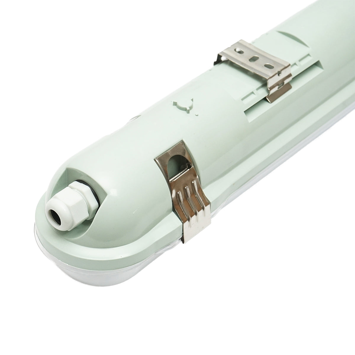 LED fluorescent tube light fixture 1x36W, 220V, 1270x80x90mm IP65 Breckner Germany