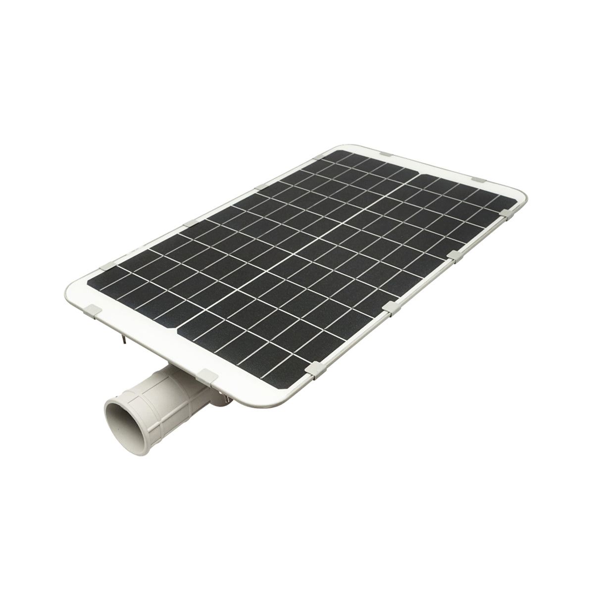 LED solar street light 180W, 6500K, IP65 with solar panel, motion sensor and pole mounting Breckner Germany
