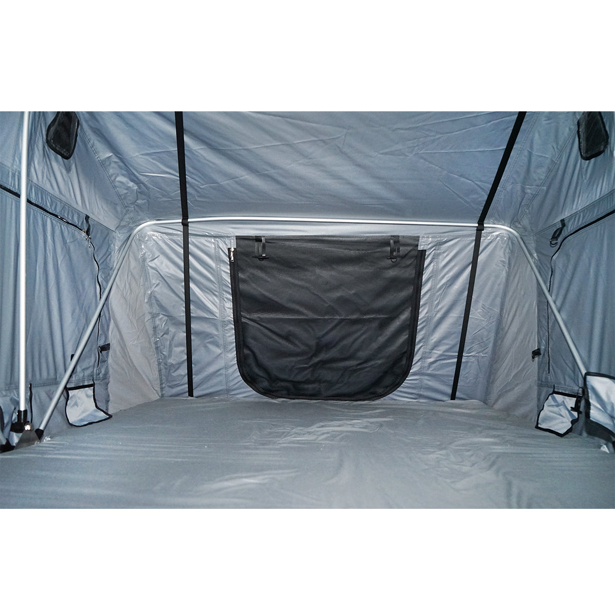 Waterproof car tent for 3 people, ceiling attachment with extension, platform, and ladder