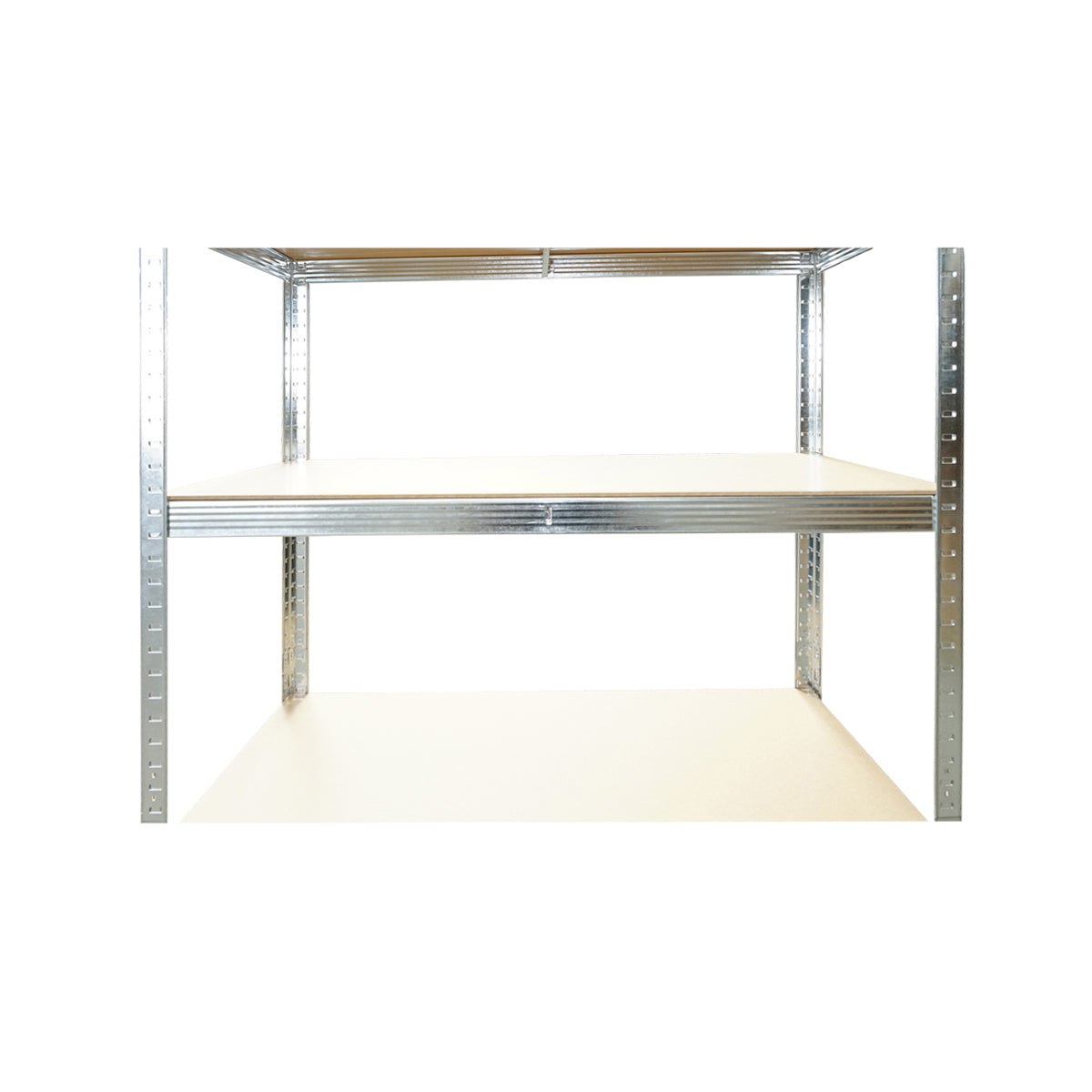 Metal shelf with 5 MDF shelves, 180x100x50cm, 250kg/shelf, assembly without screws, galvanized