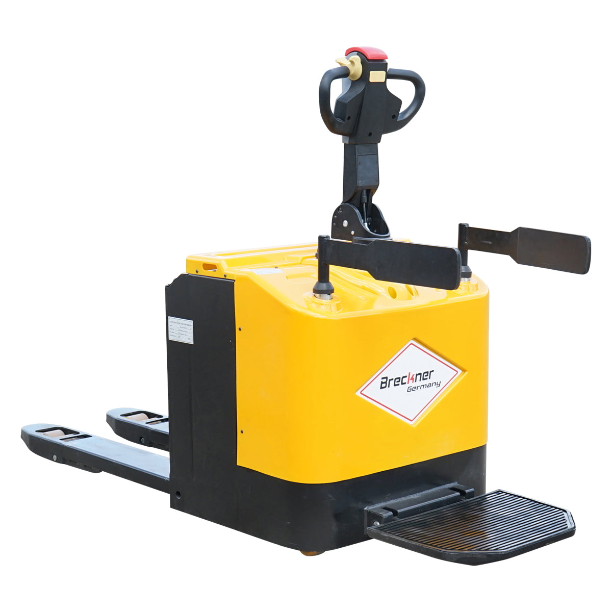 Electric pallet truck with a maximum load of 1.5T, lifting height 85-200mm, forks 1150mm Breckner Germany