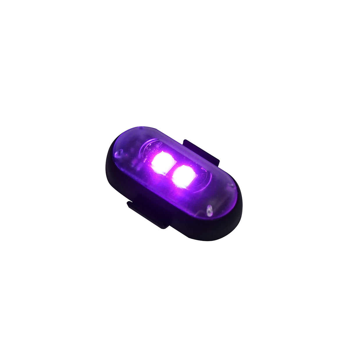 Set of 6 RGB strobe LED lights with remote control, 10 modes, 8 colors, 110mAh rechargeable lithium battery USB-C IP65