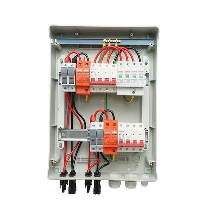 DC/AC fuse box equipped for a 380V system 5-10KW with ON/OFF Grid inverter prosumer