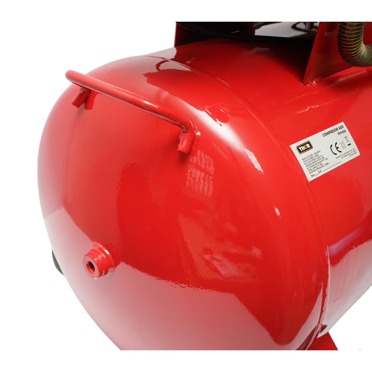 Air compressor volume 100L, motor 2 cylinders in V 2.2KW/2HP, maximum pressure 8 bar, air intake volume 370L THOR