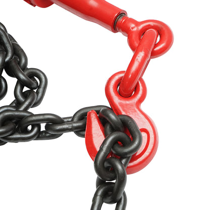 Anchor chain for heavy equipment with ratchet tensioning device, supported weight 6.3T, chain length 4m, link thickness 10mm