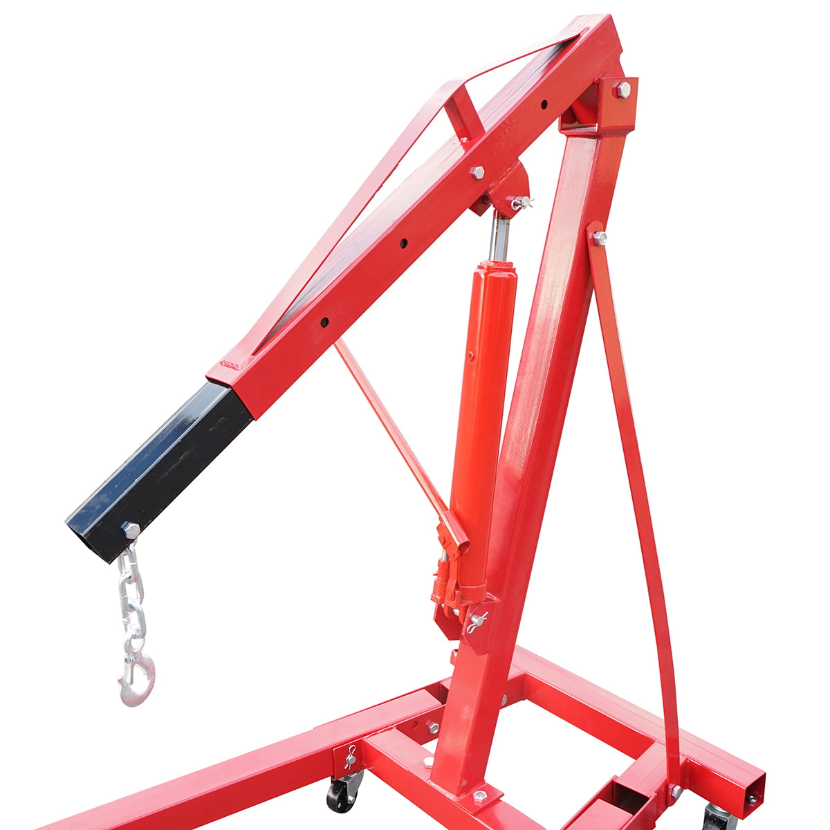 Giraffe-type folding hydraulic crane for workshop 2T