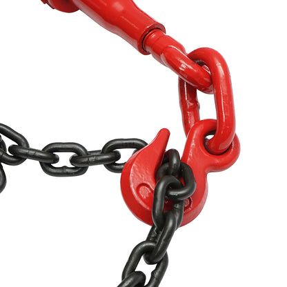 Anchor chain for heavy machinery with a ratchet tensioning device, load capacity 4T, chain length 6m, link thickness 8mm