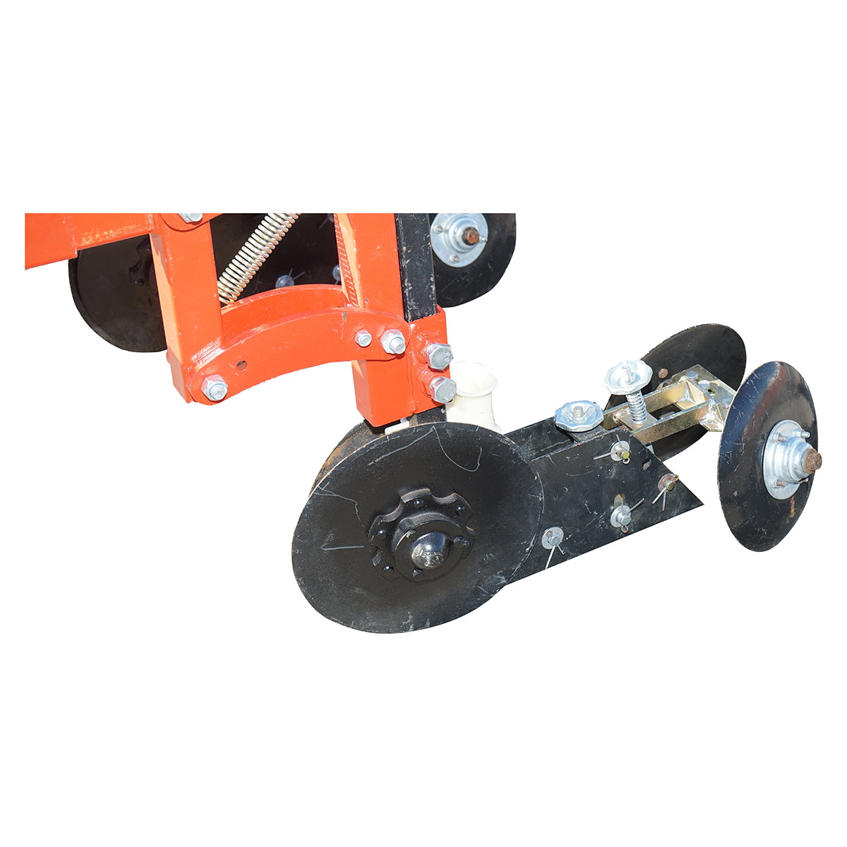 Equipment for tractor to extend drip tape 4 rows