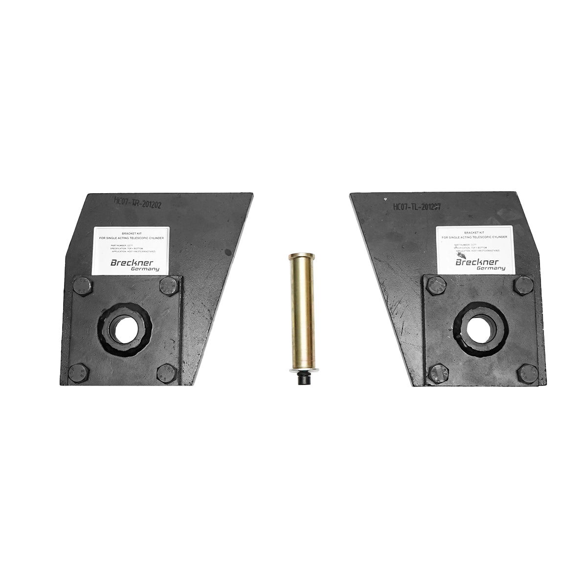 Complete kit for cylinder tipping installation, metal support and 7T pump Breckner Germany