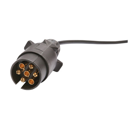 Adjustable trailer bar 1000-1600mm 2x LED lamp, 2x reflective triangle, 6m cable and 7-pin socket 12/24V