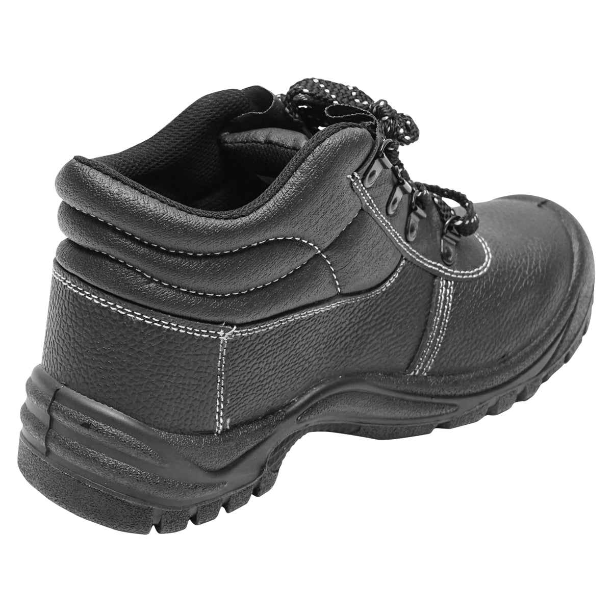Size 40 safety boots with toe cap and steel sole insert 5001
