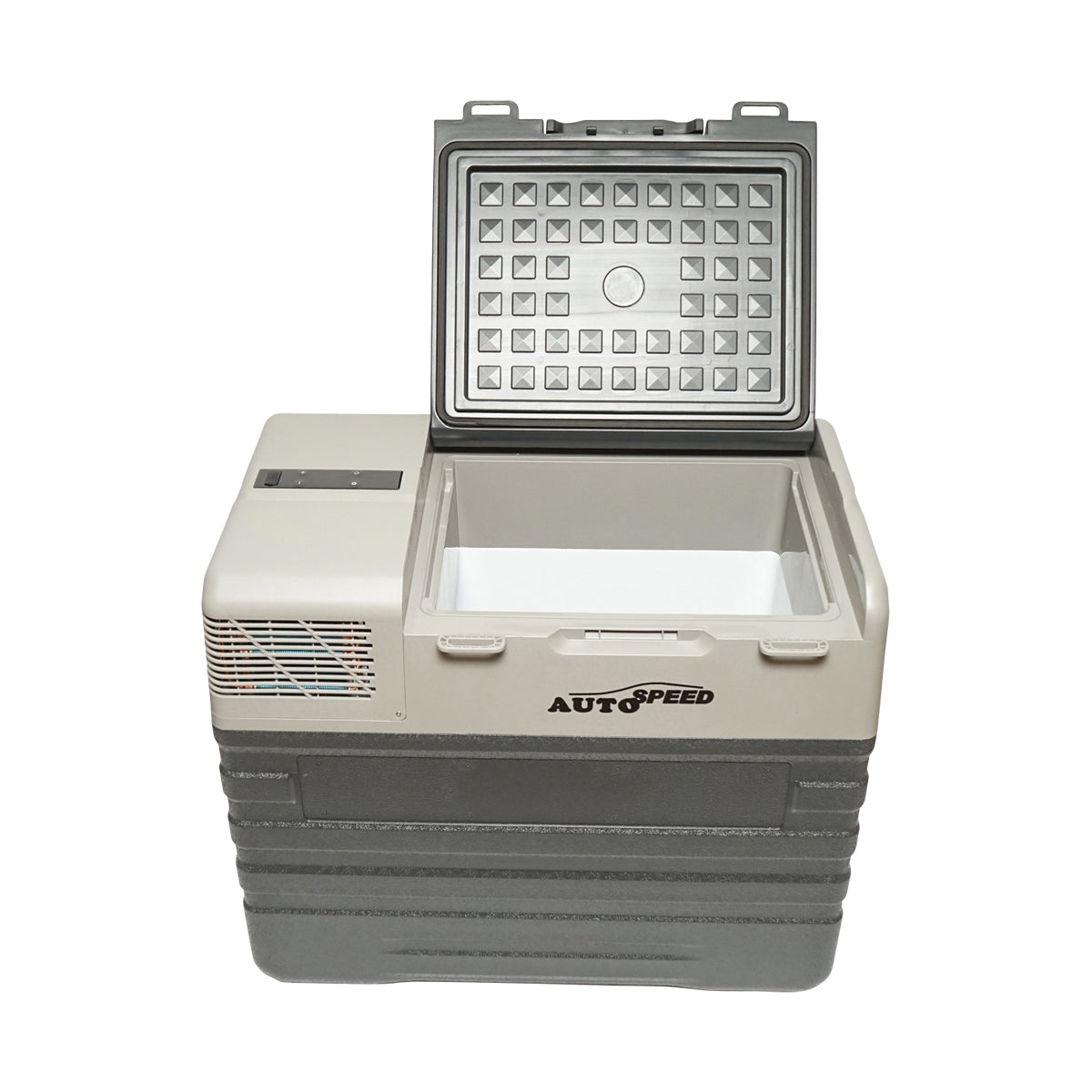 Car refrigerator with compressor and trolley wheels 52L 12-24-220V 60W