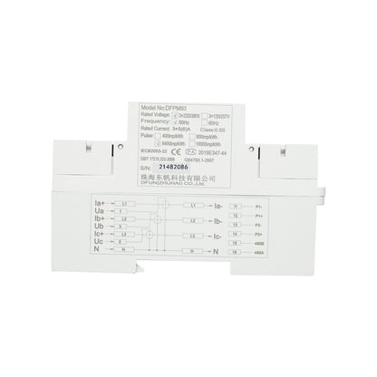 DFUN DFPM93 power relay, smart meter, three-phase 3x220-380V, 6400imp/Kwh with digital fuse, Split Core transformer 600V, 200A/5A, 50-60Hz