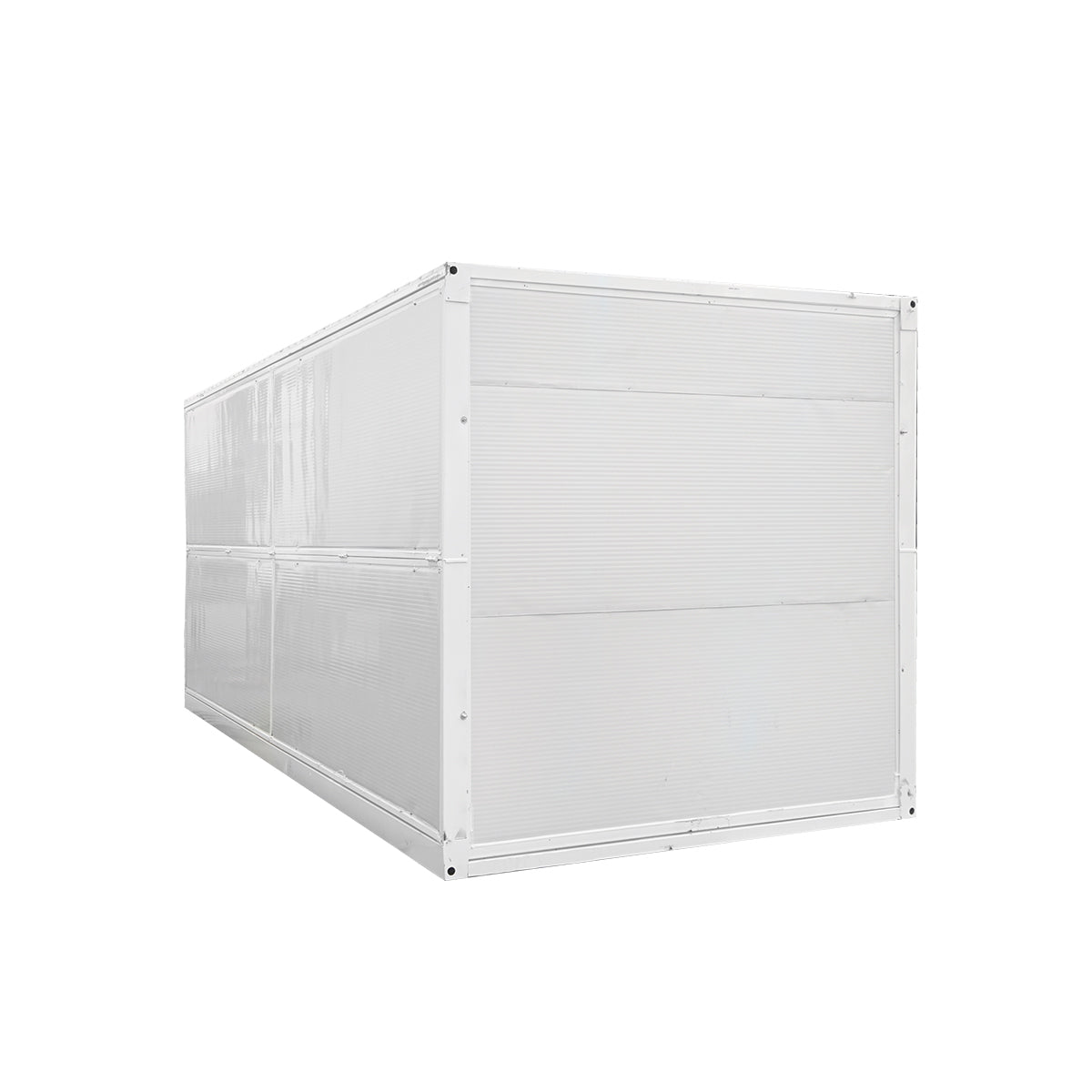 Foldable storage container 5800x2460x2510mm with double door and electrical installation