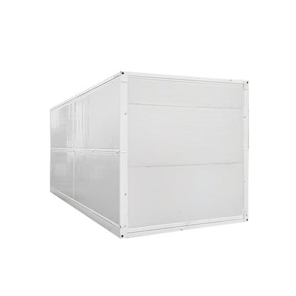 Foldable storage container 5800x2460x2510mm with double door and electrical installation