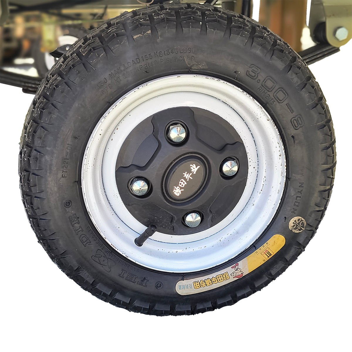 Electric cart platform with bench and shutters for cargo transport 1200W, 60V, 2.5x1.25m maximum load 1000Kg THOR