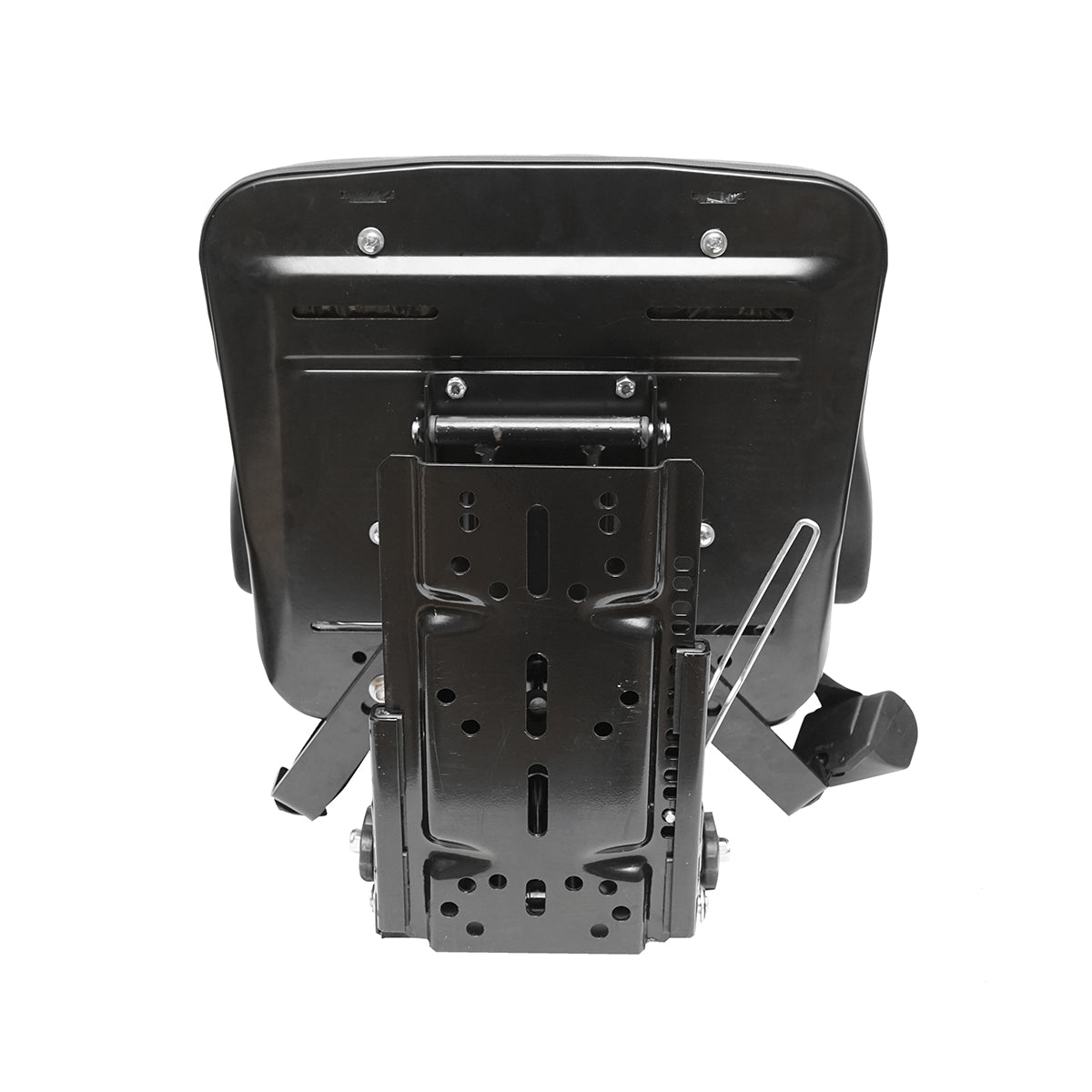 Universal adjustable height seat, armrests and headrest for tractor, agricultural machinery, industrial equipment, forklift.