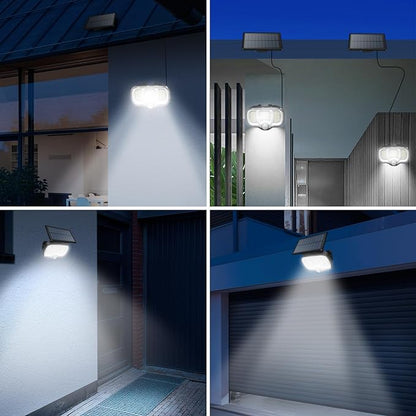 LED solar lamp with 0.8W wall panel, 3.7V battery, 1200mAh and motion sensor Breckner Germany