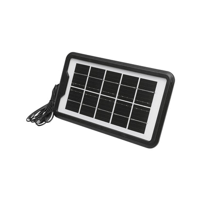 Portable LED lighting kit with 3 bulbs/projector, solar panel, and 3.7V, 5500Ah battery for fishing camping GD-P30
