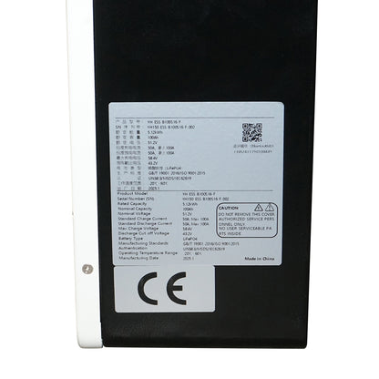 Li-ion LifePo4 Battery 51.2V, 100Ah with BMS, bluetooth, LCD display 550x360x140mm IP54