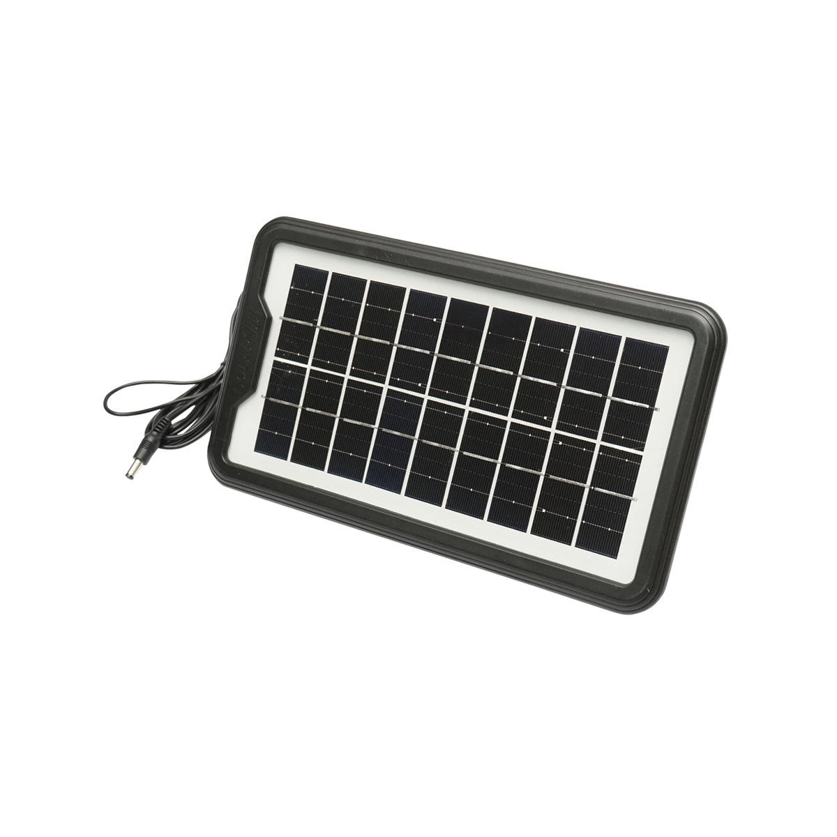Portable LED lighting kit with 3 bulbs/projector, solar panel, and 6V, 4.5Ah battery for fishing camping GD-12