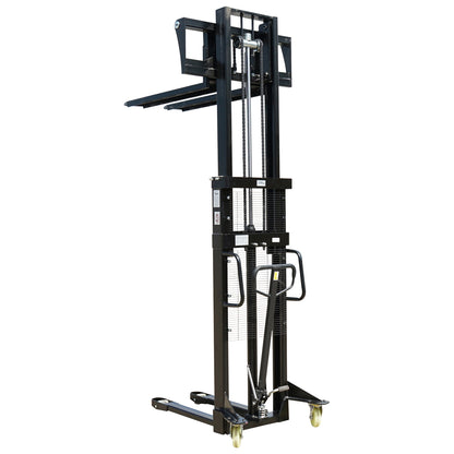 Manual pallet jack with a maximum load of 1.5T, lift height 2500mm, forks 1150mm Breckner Germany