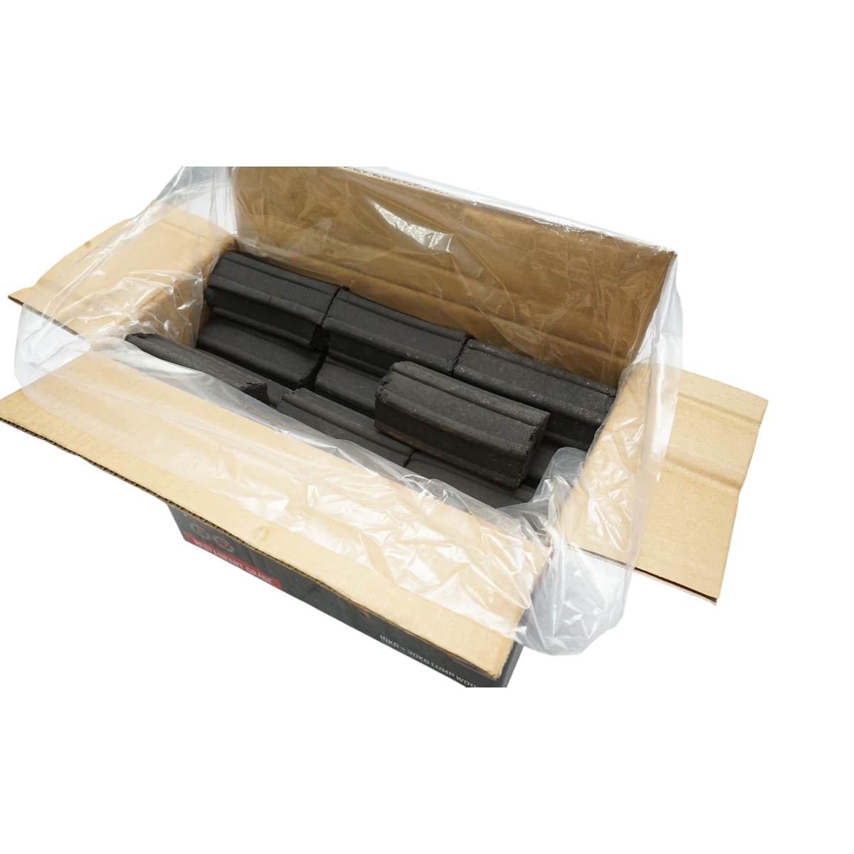 Hexagonal charcoal briquettes made from hardwood, burning time 5 hours, 10Kg THOR