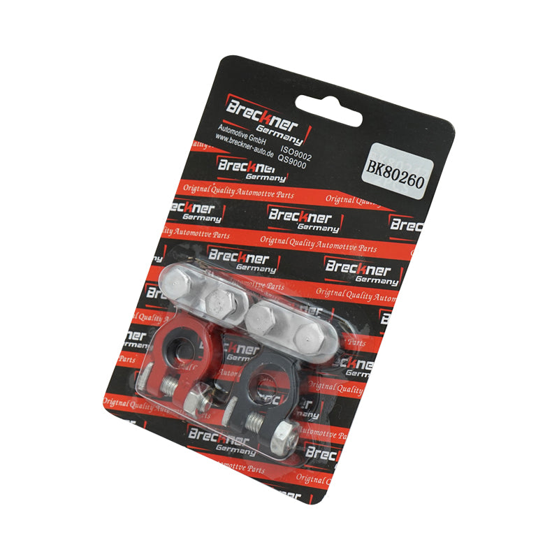 Set of battery terminals Zn red and black Breckner Germany