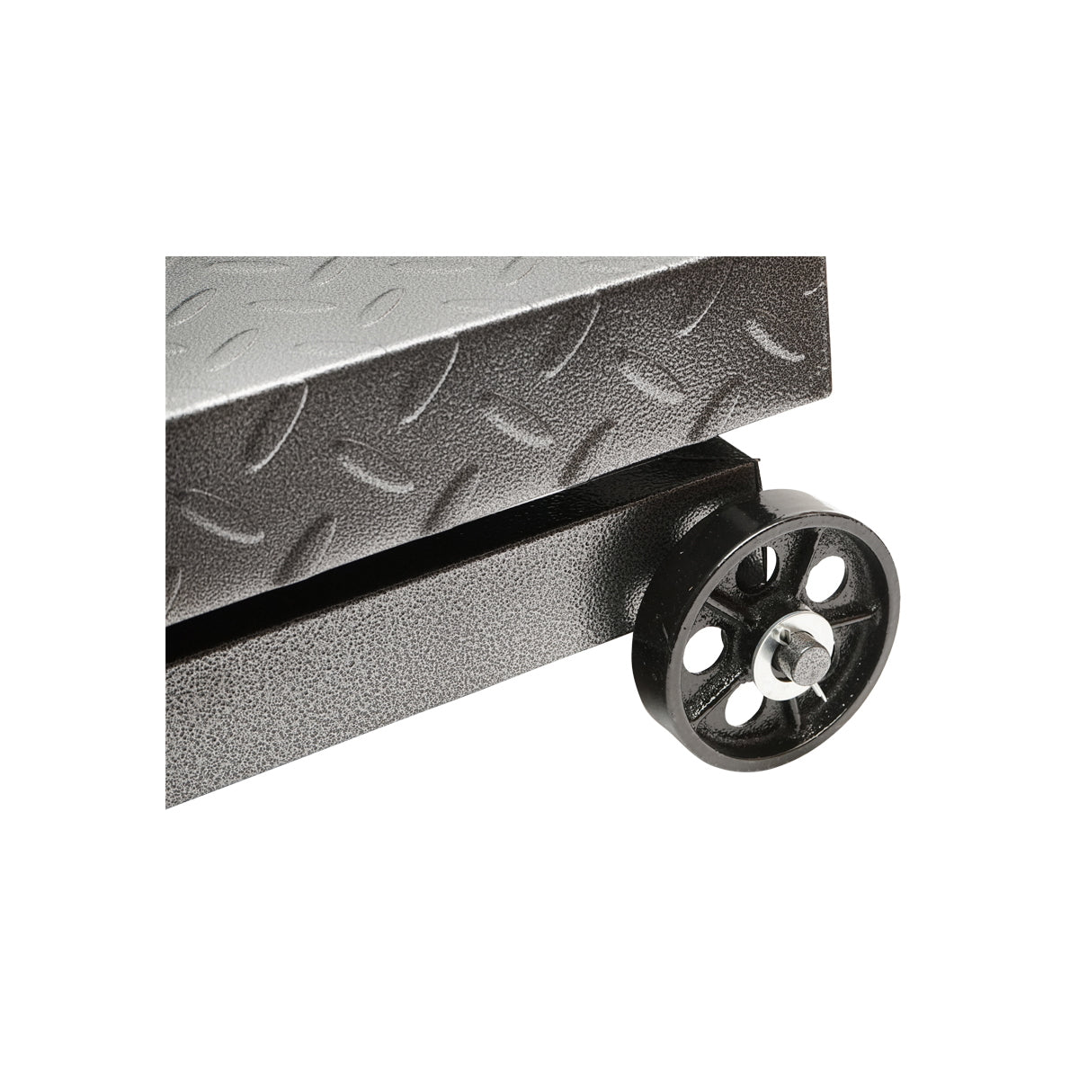 Breckner Germany electronic floor scale platform type 1500 Kg with foldable arm