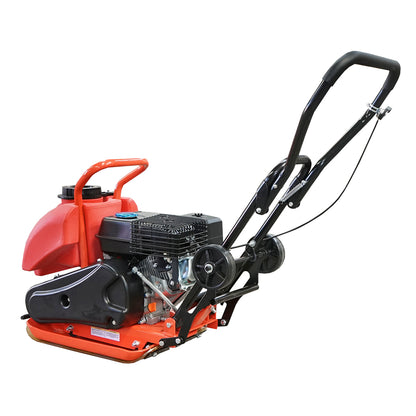 C60 compactor plate with a working surface of 510x370mm, standard euro 5 engine, 196CC/7HP, 5900 rpm, 58Kg with water tank Breckner Germany.