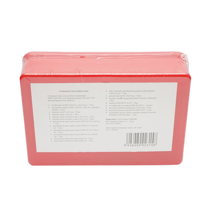 Car safety kit, mandatory legislative first aid package, medical kit, fire extinguisher, 2 warning triangles Breckner Germany