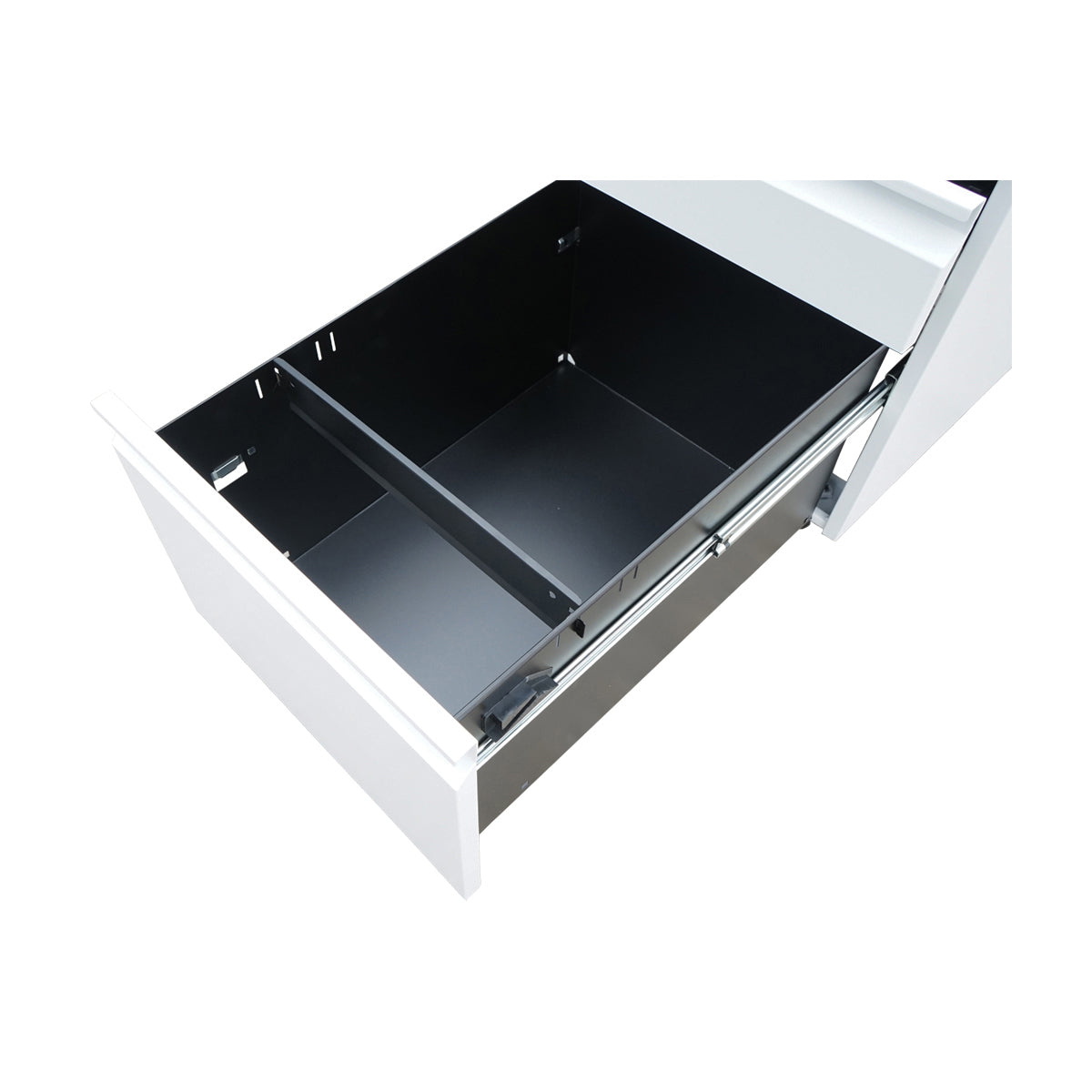 Classifier, metal filing cabinet 3 drawers with wheels 600X390X520mm, RAL7035 Breckner Germany