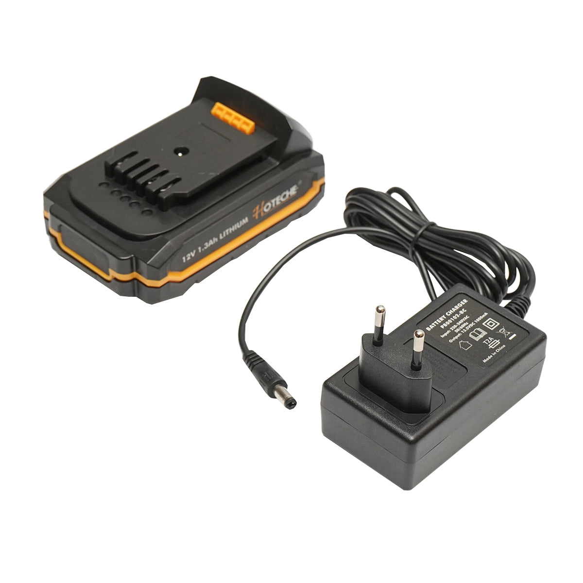 12V 1.3Ah drilling and screwing machine with 2 batteries Hoteche