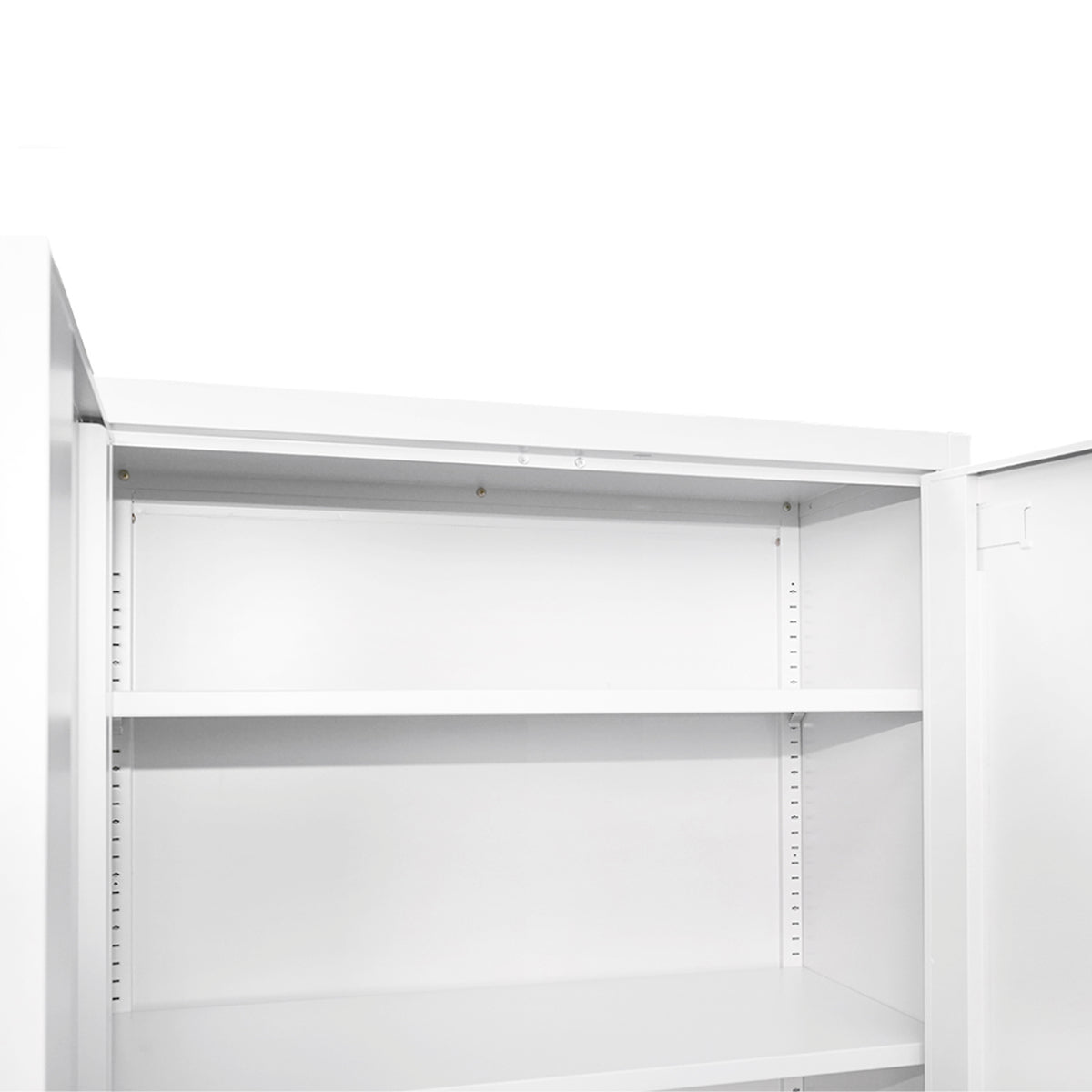 Metal cabinet 1800x800x350mm with 2 secure doors, 4 shelves, gray Breckner Germany