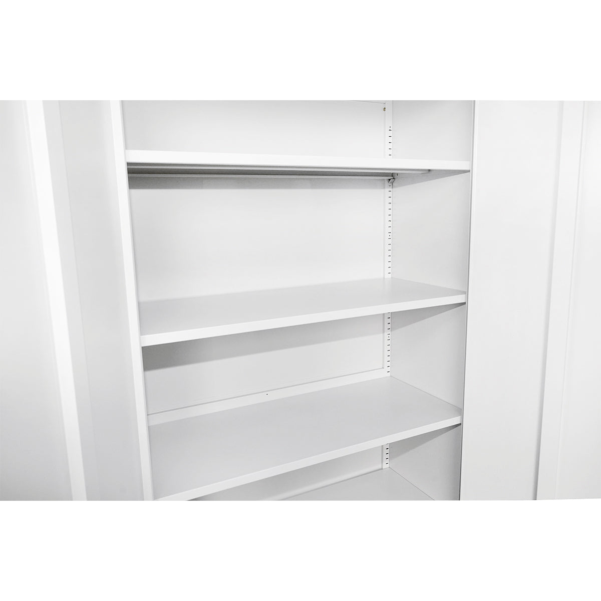 Metal storage cabinet 1800x900x400mm with 2 secure doors, 4 shelves, gray Breckner Germany