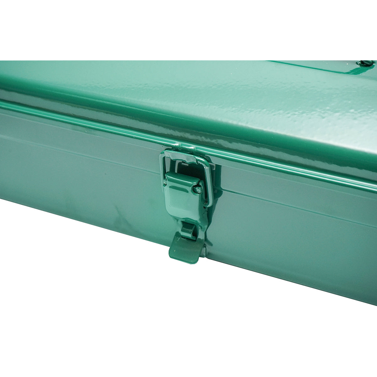 Green metal tool box 370x160x120mm Breckner Germany
