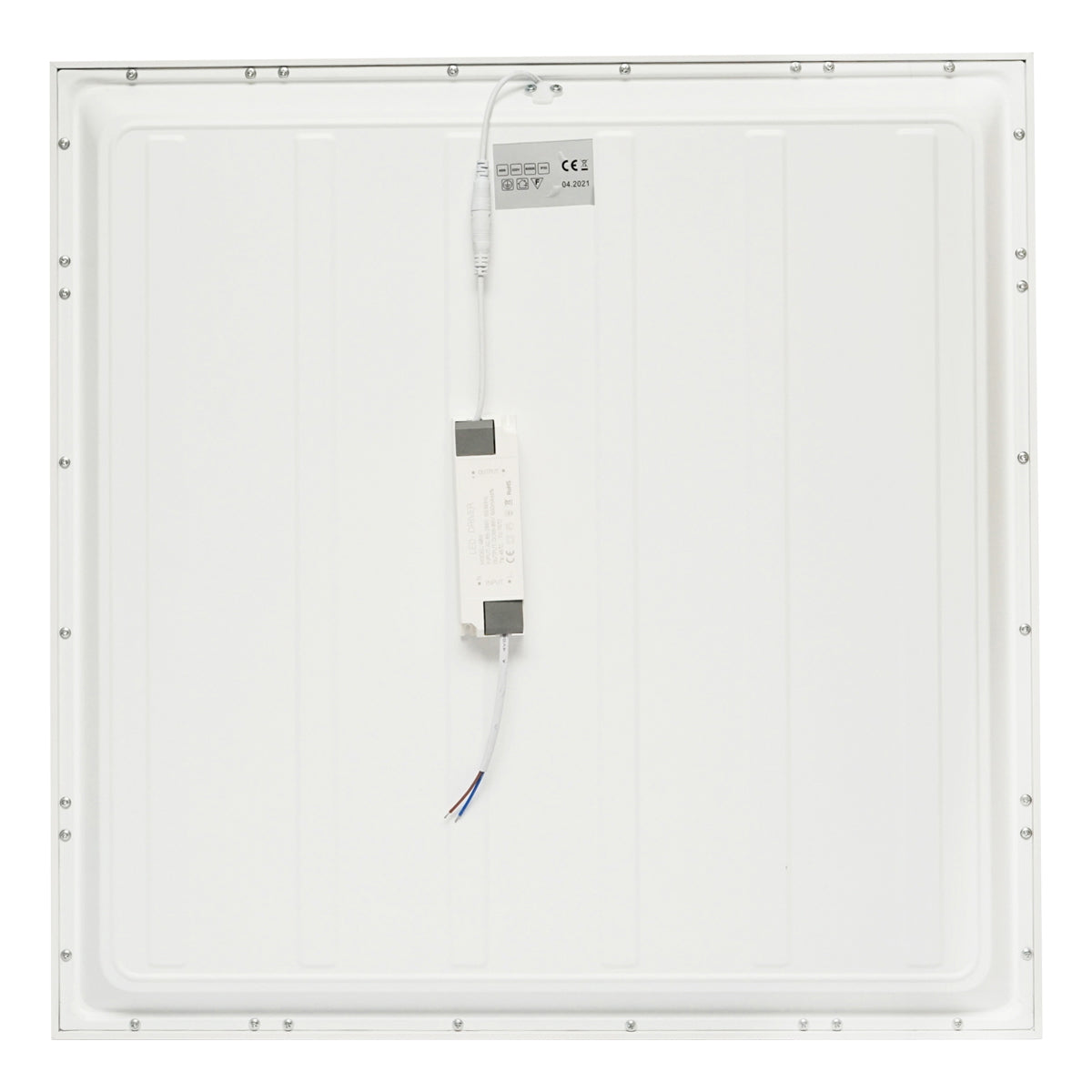 Panel with 144 2835 chip LEDs, aluminum support, 48W, 595x595x20mm, Breckner Germany