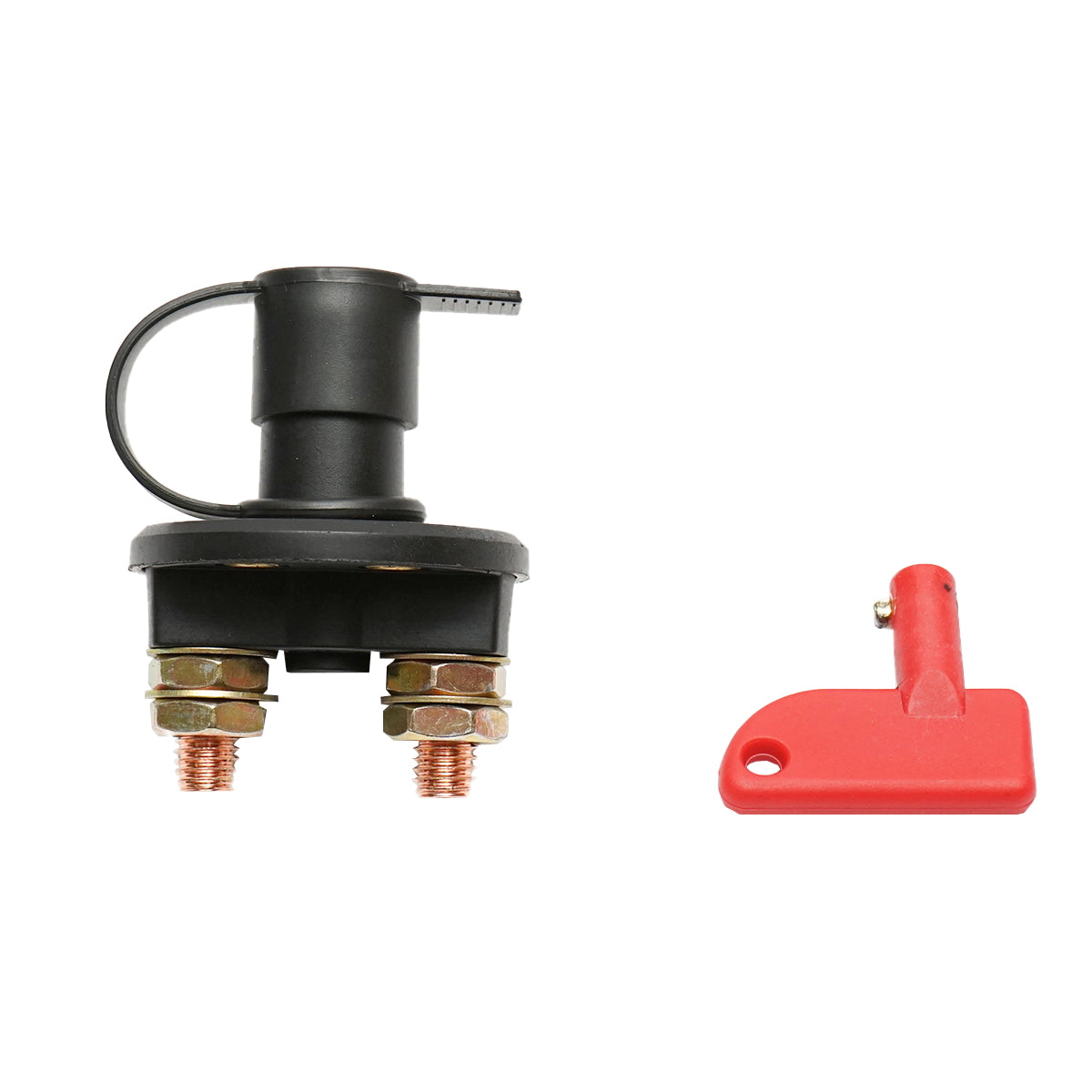 General universal fi60 12/24V contact connector made of copper M10 and plastic key with protection Breckner Germany