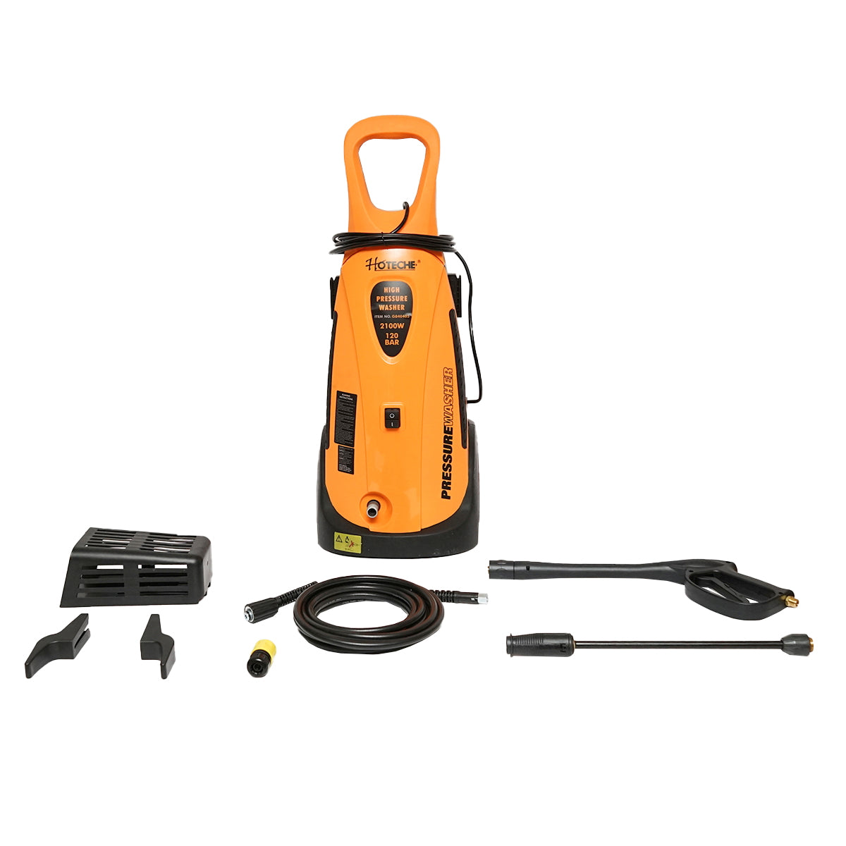 Pressure washer 120 Bar, power 2100W/220V maximum flow 7L/min Hoteche