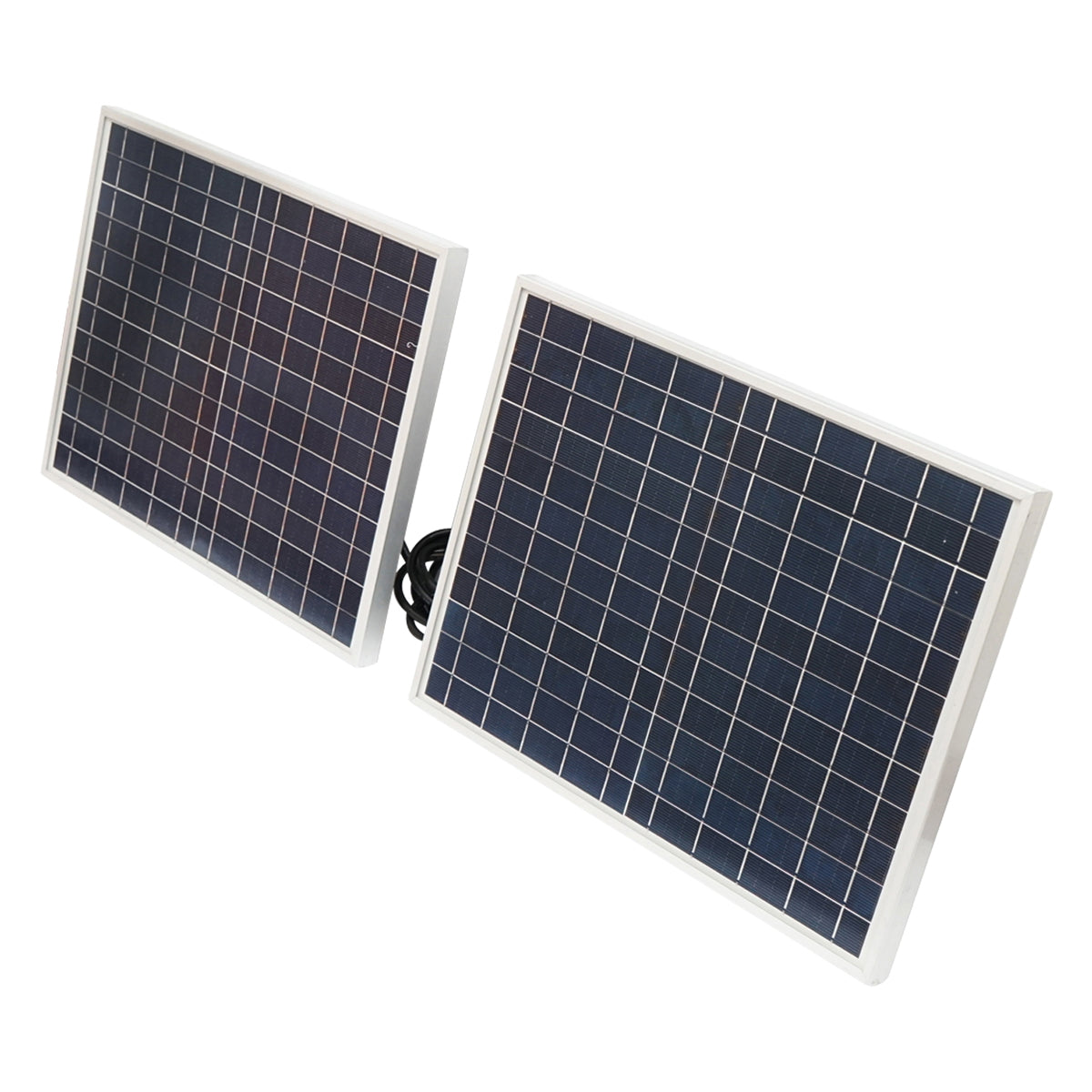 LED lamp 126x0.5W with 25W solar panel and 7V/10Ah battery Breckner Germany