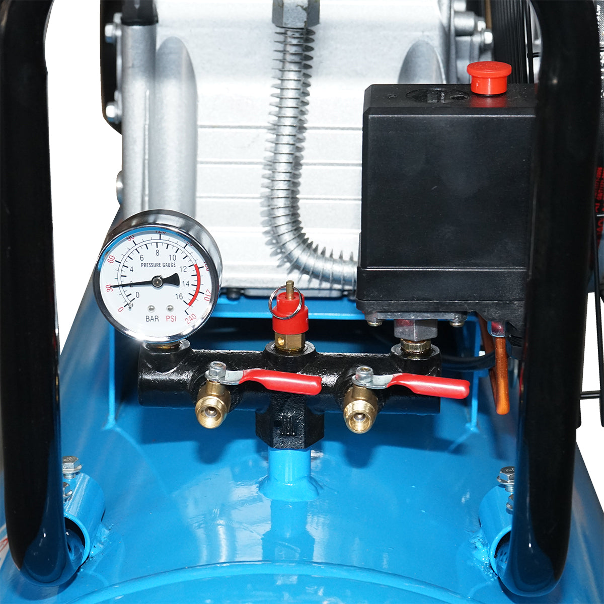 Air compressor 380V, 200L power 2.2kW/3HP maximum pressure 8 Bar, flow rate 250L/min Breckner Germany